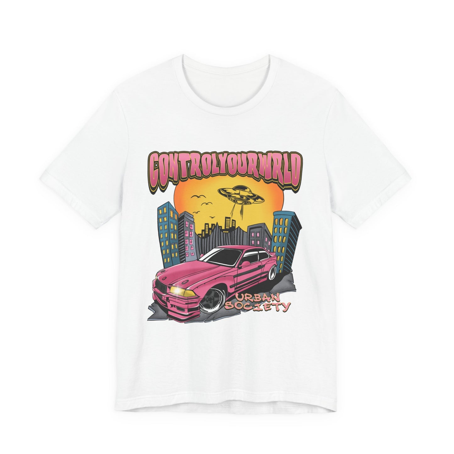Unisex Jersey Short Sleeve Tee (Pink)