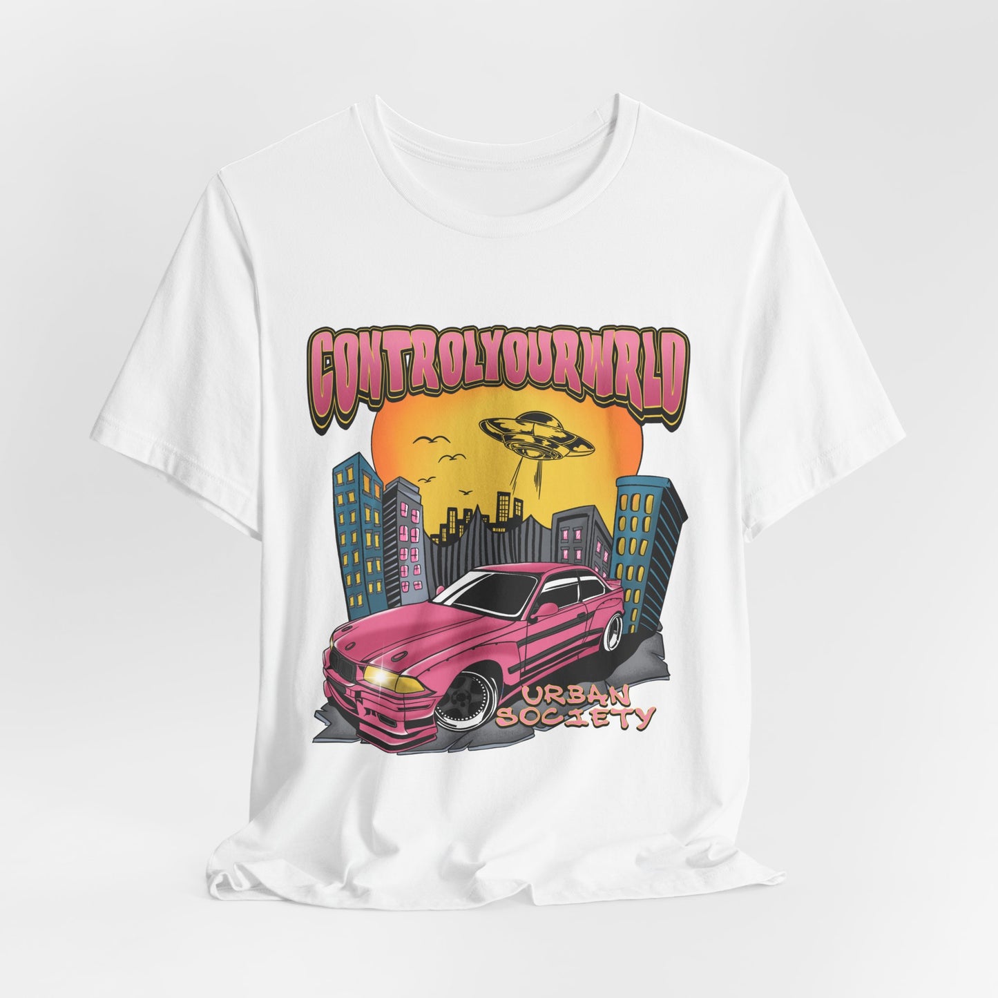 Unisex Jersey Short Sleeve Tee (Pink)